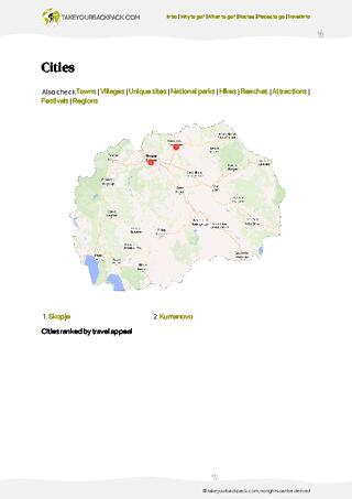example page 4 from our offline Travel Guide for North Macedonia